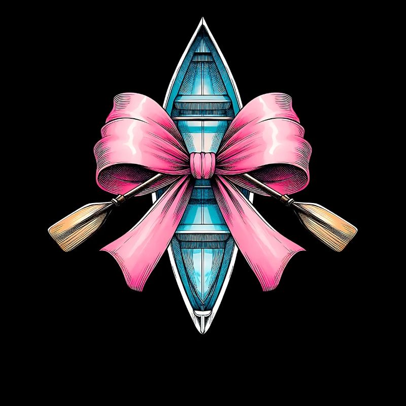 Coquette Bow Aviron Rameur Paddle Rose