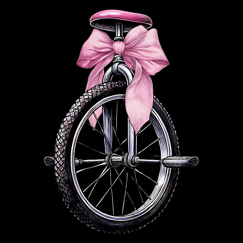 Coquette Bow Unicycle monocycle maman rose