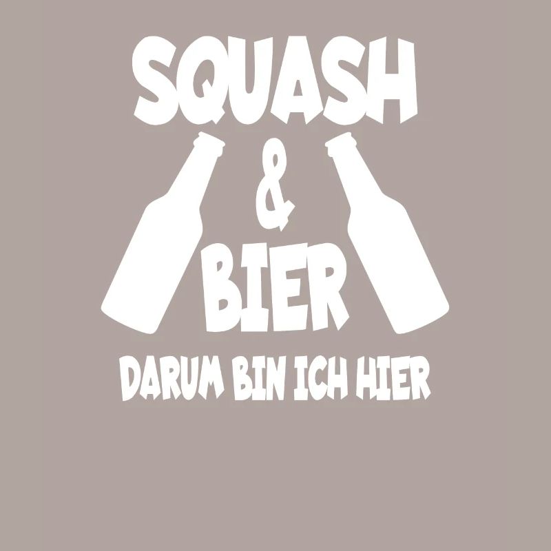 Squash & Bier Squashtrainer Squashspieler Geschenk