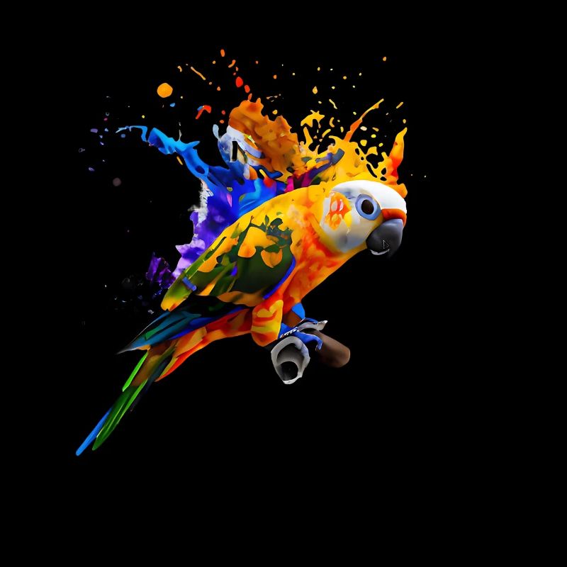 Perroquet - Explosion de couleur