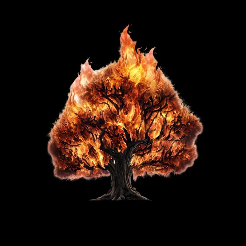 Arbre en feu