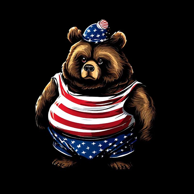Fat American Bear
