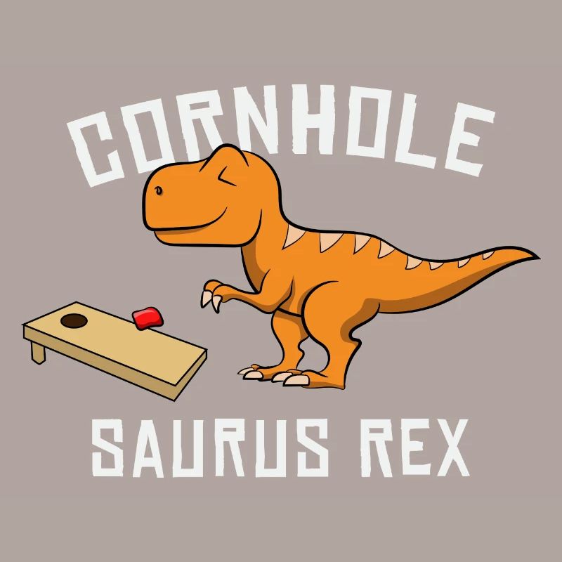 Cornhole Saurus Rex Dino Dinosaur Boy Playing
