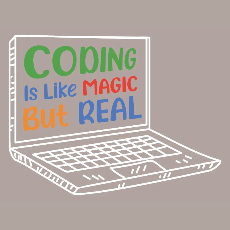 Coding Is Like Magic Coder Programmer Computer Gee