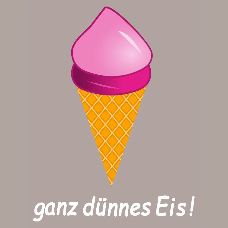 ganz dünnes Eis Eiscreme