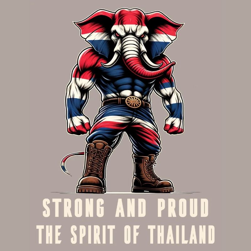 Drapeau de la Thaïlande, éléphant