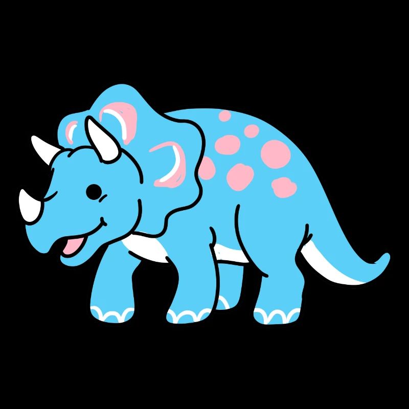 Trans Pride Triceratops