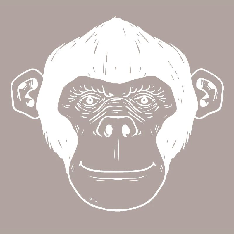 Monkey chimpanzee monkey face gift monkey