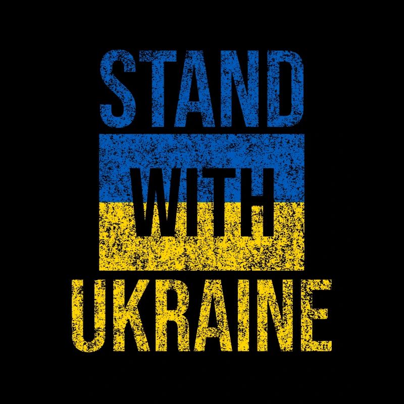 Stand avec ukraine grunge
