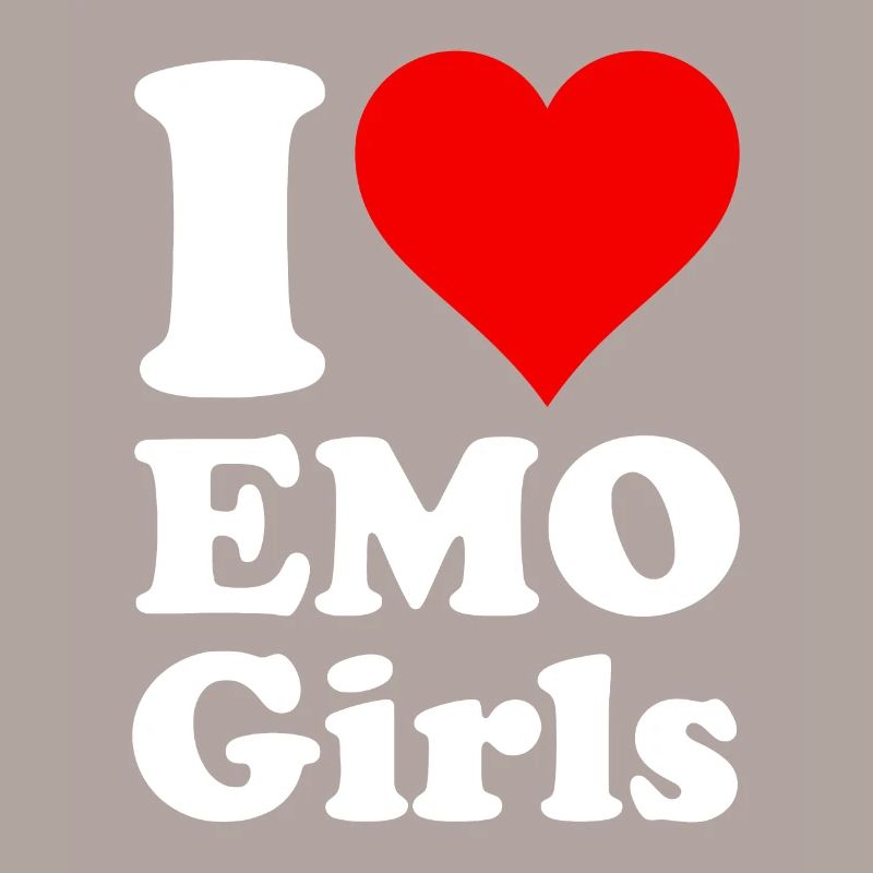 ICH LIEBE HERZ EMO MÄDCHEN