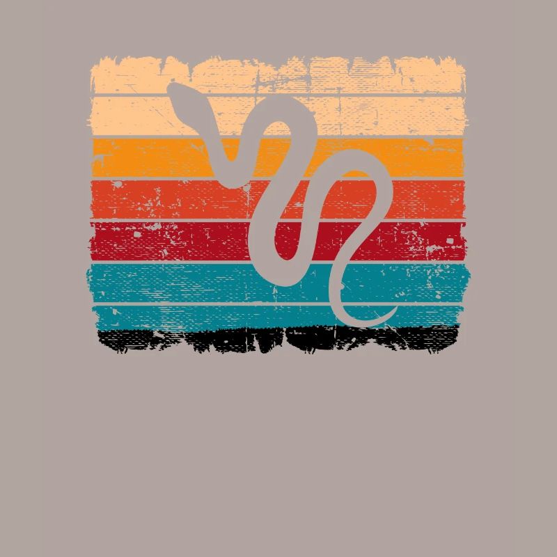 Snake Retro Reptile Python Idée cadeau