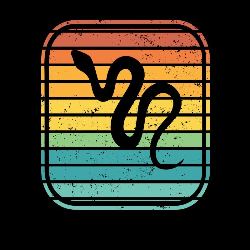 Snake Retro Reptile Python Idée cadeau