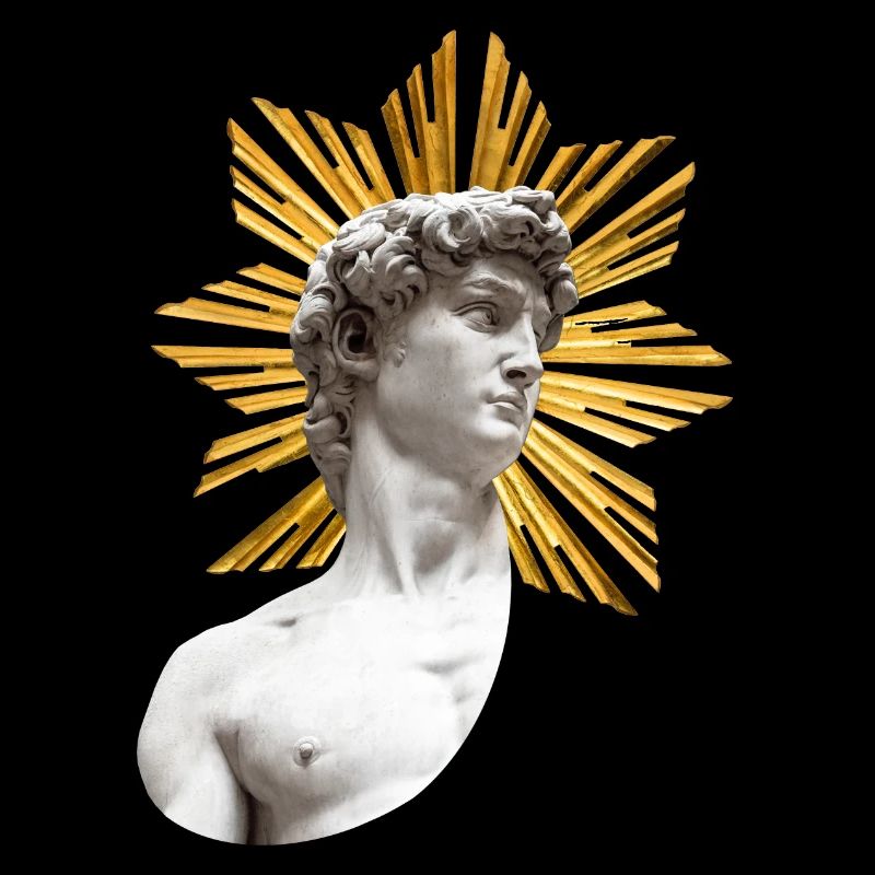 David mit Heiligenschein | Michelangelo