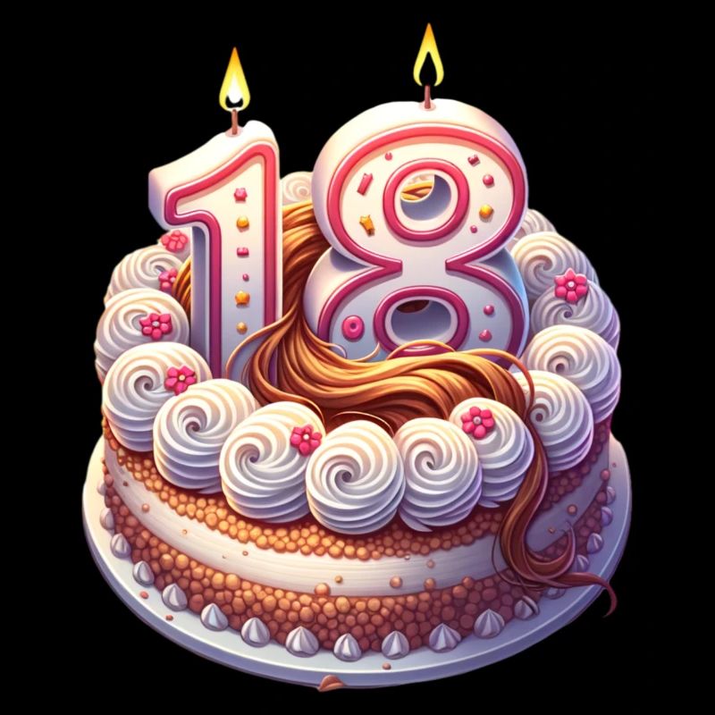18e anniversaire gâteau gâteau bougies 18e anniversaire