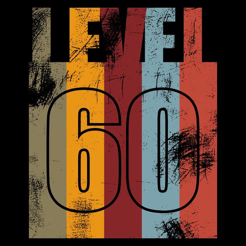 Level 60 Geburtstag Vintage