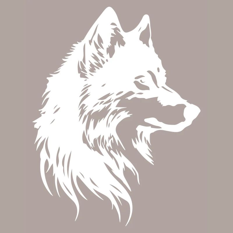 Wolf Kopf Tier