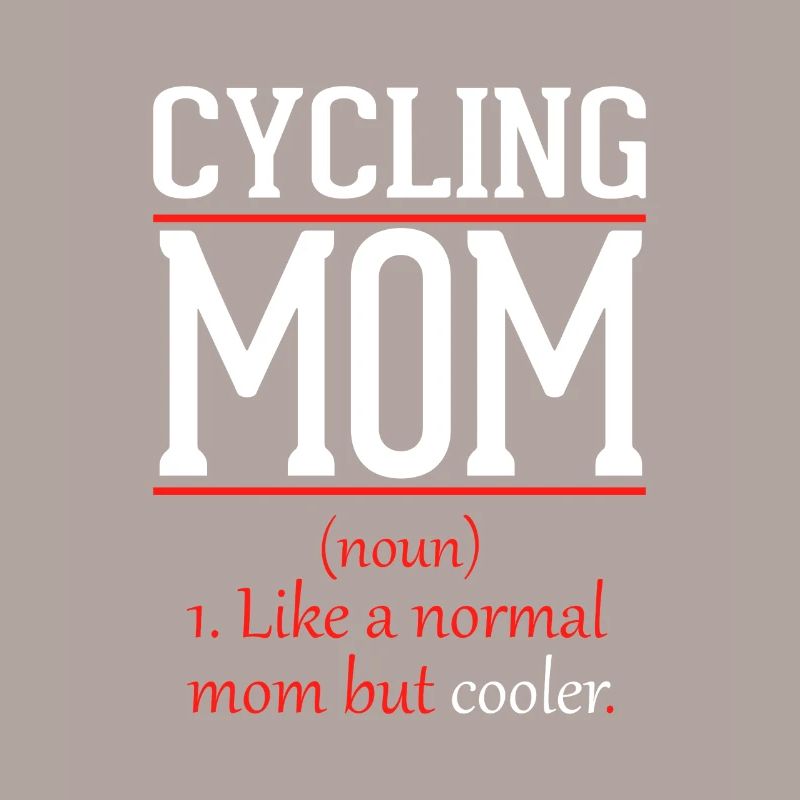 Radfahren Mama wie eine normale Mutter nur cooler