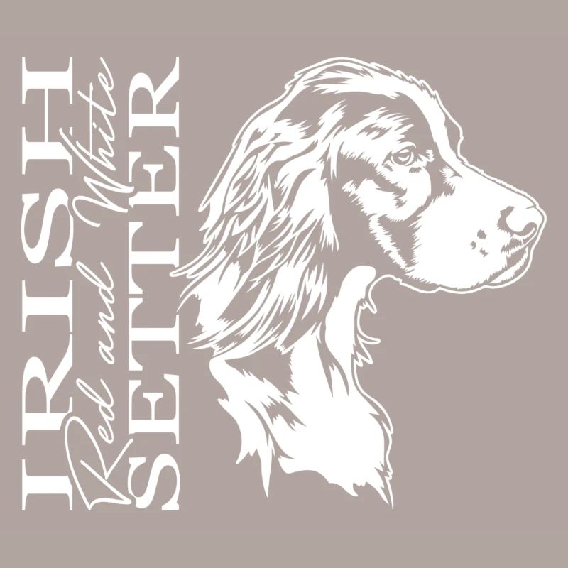 Irish Red and White Setter Jagdhund Hunde Wilsigns