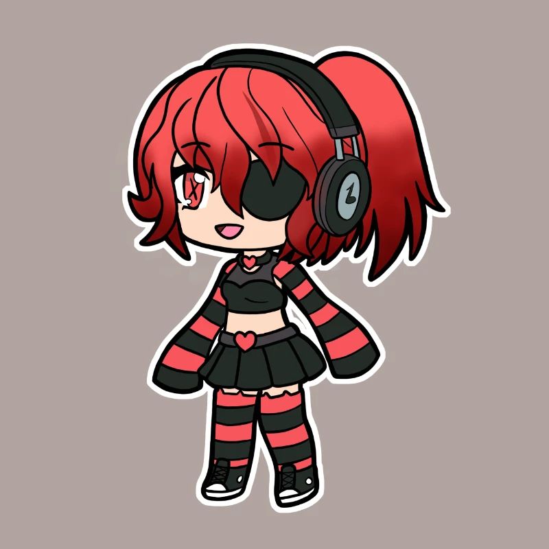 Red Emo Pirate Kid