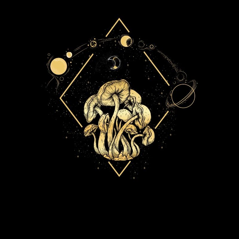 Champignon sauvage et lune pas le temps, je cherche