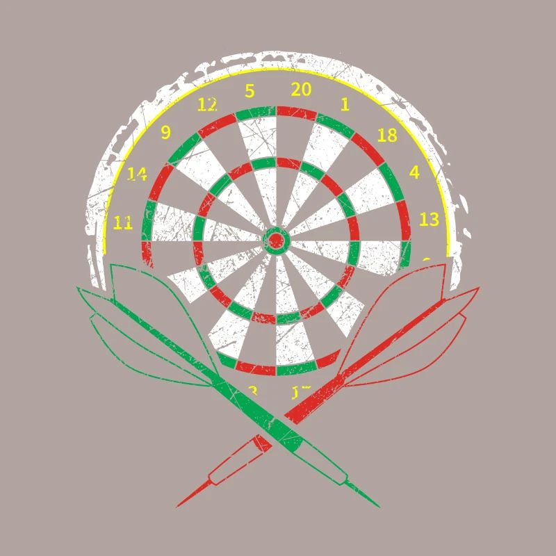 Jeu de fléchettes avec fléchettes pour les joueurs de fléchettes