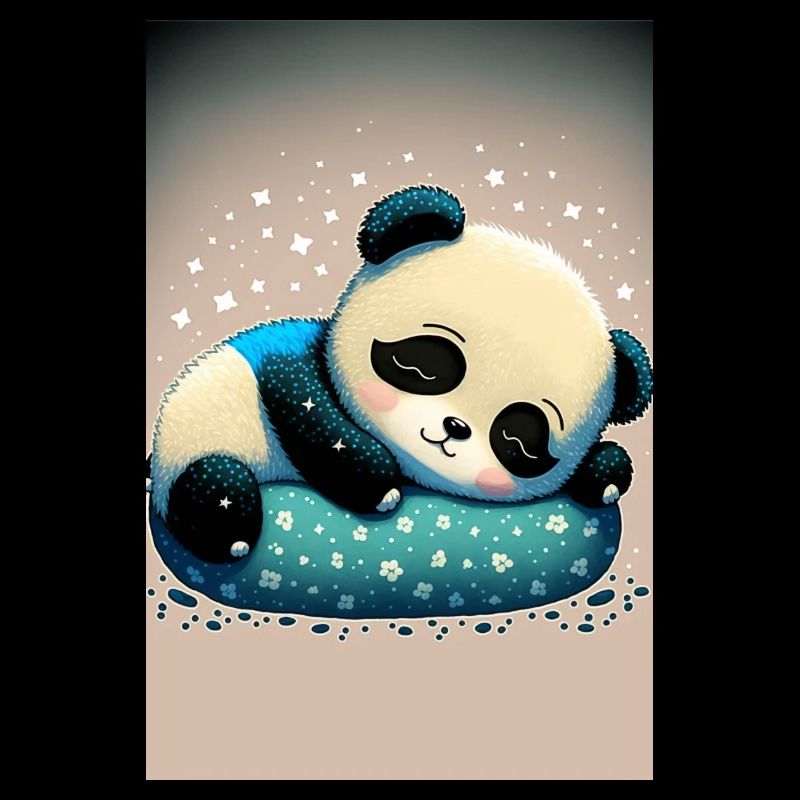 Bébé panda dodo