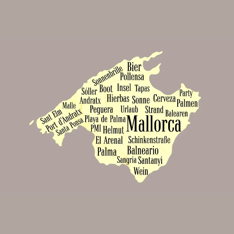 Mallorca Wordcloud Island Holidays Sun