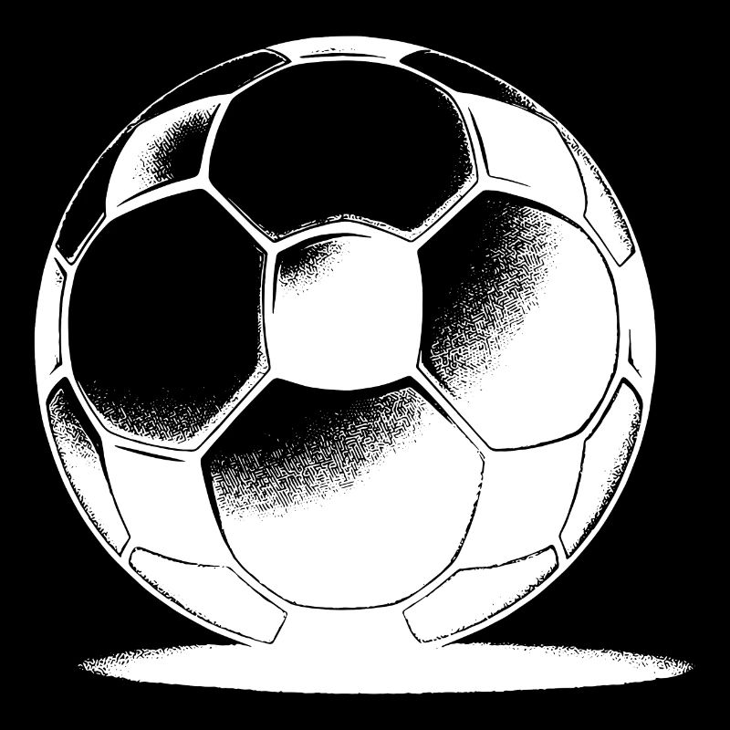 Soccer ball with shadow