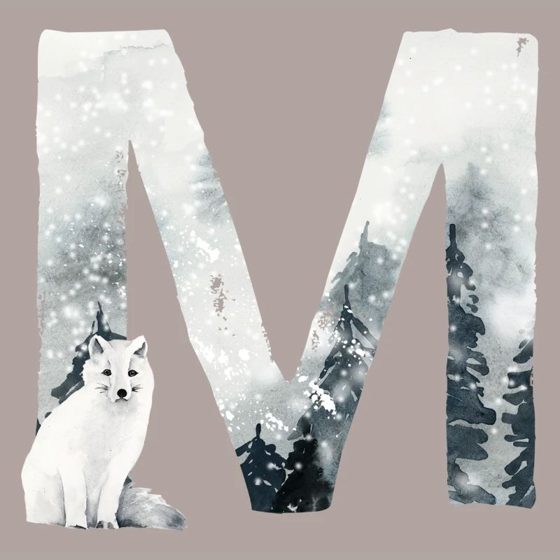 M – decorative character – winter