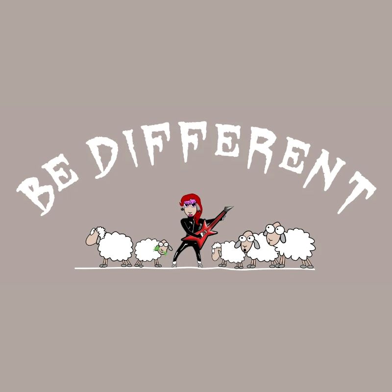 Schaf - sei anders - Hardrockschaf