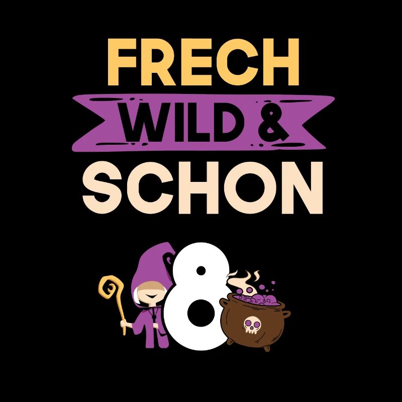 8 Jahre Geburtstag Junge Mädchen Halloween Hexe