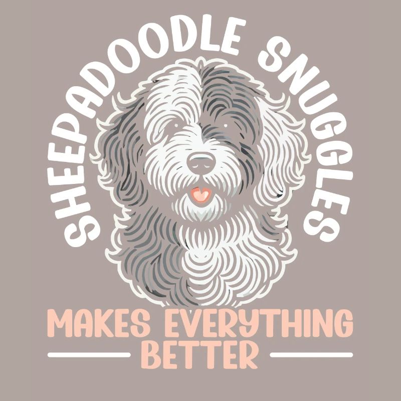 Chien Sheepadoodle mignon