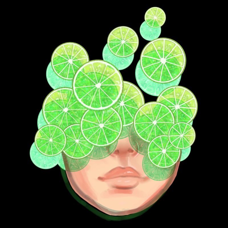 Drôle de visage de lime