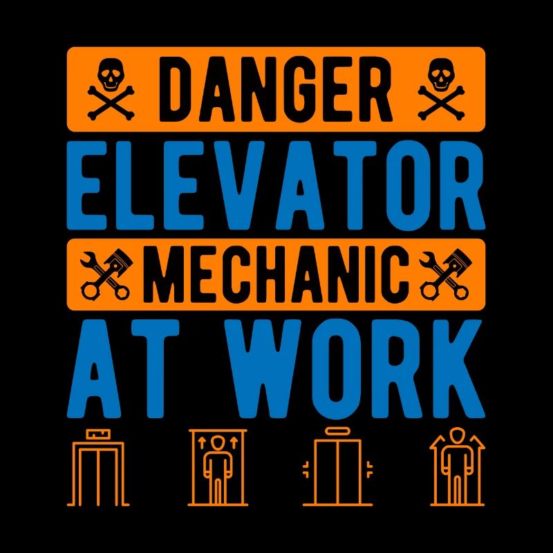 Elevator Mechanic Danger Elevator Mechanic At Work