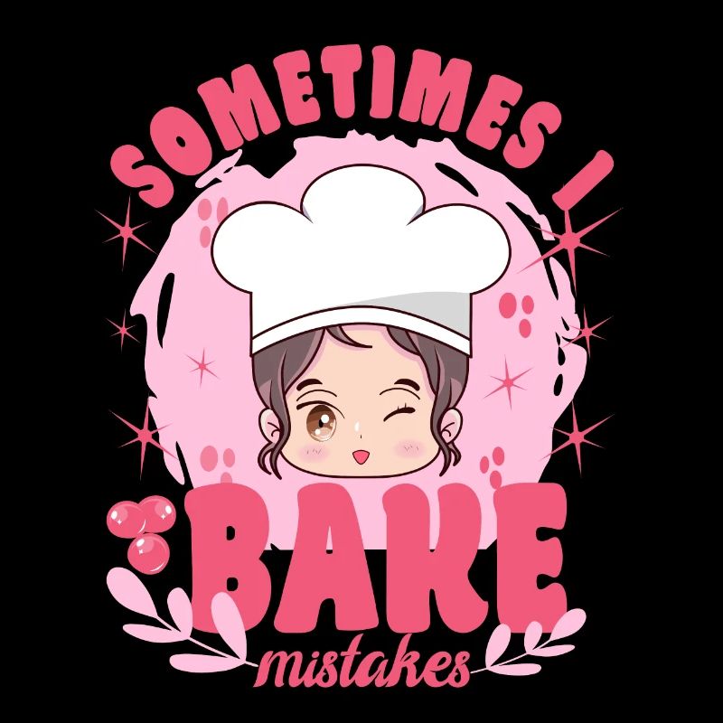 Cake Baker Sometimes Bake Mistakes Cupcake