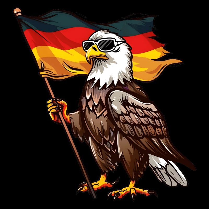 Deutschland Adler Germany Flag Eagle