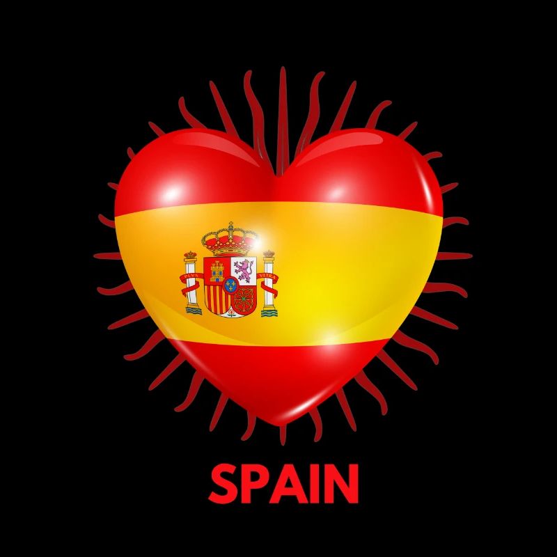 WM Quatar I Love Spain Pattern