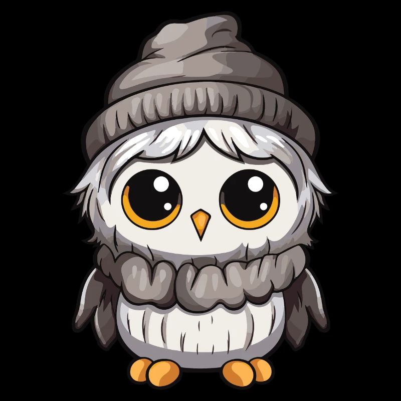 Eule Comic Winter Cozy