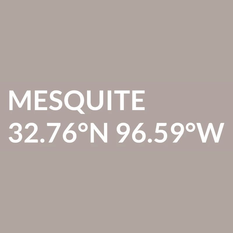 Mesquite, Texas, USA Coordinates