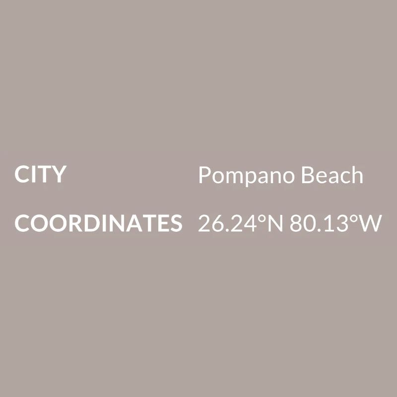 Pompano Beach, Florida, USA coordinates
