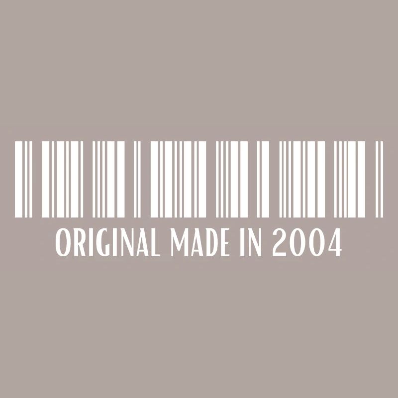 2004 Geburtstag Geschenk Barcode