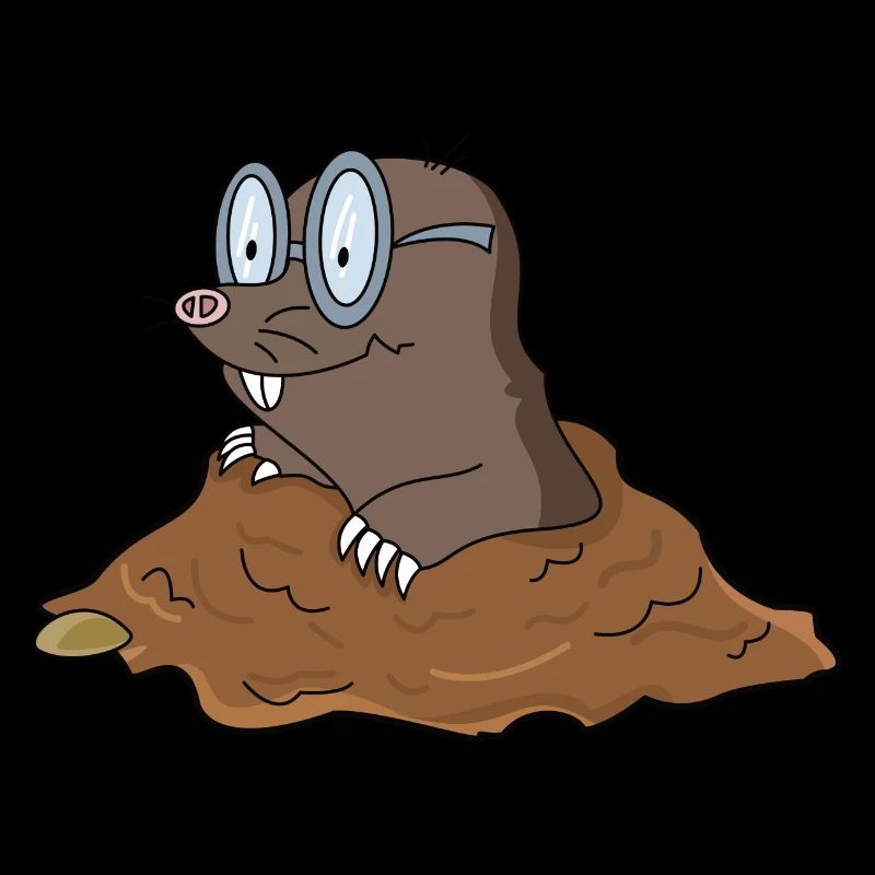 Funny mole mole mound gardener