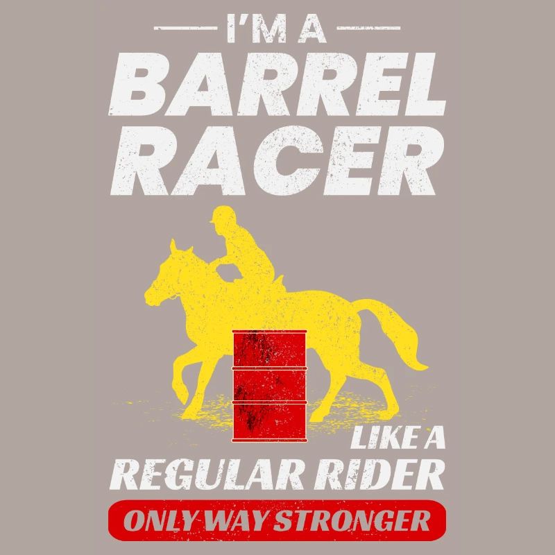 Barrel Racer Équitation Course Rodéo Drôle