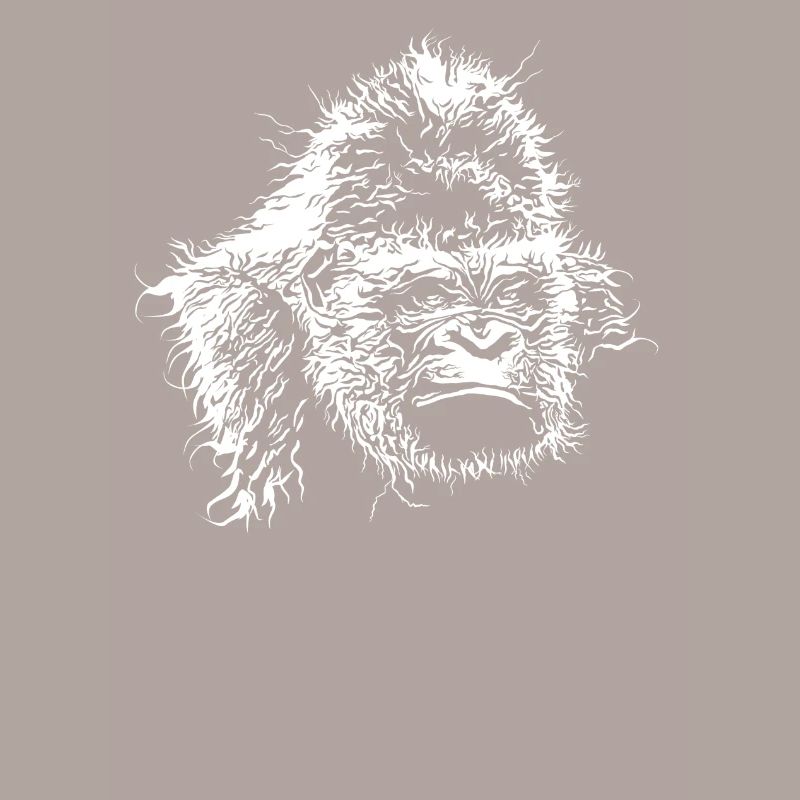 Gorilla head, Monkey, monkey head, great ape, gift
