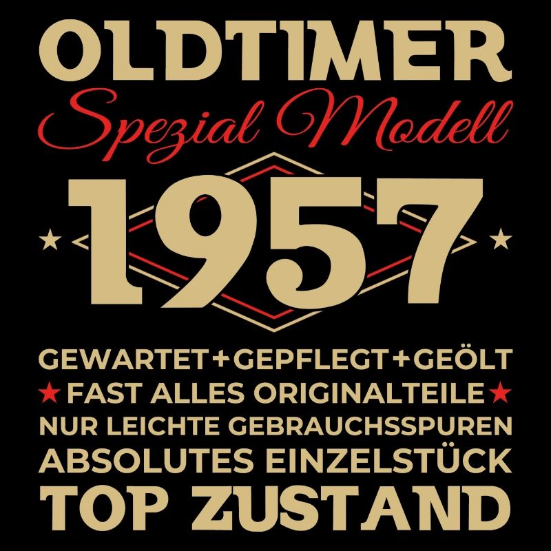 Oldtimer 1957 66. Geburtstag Geschenk Herren
