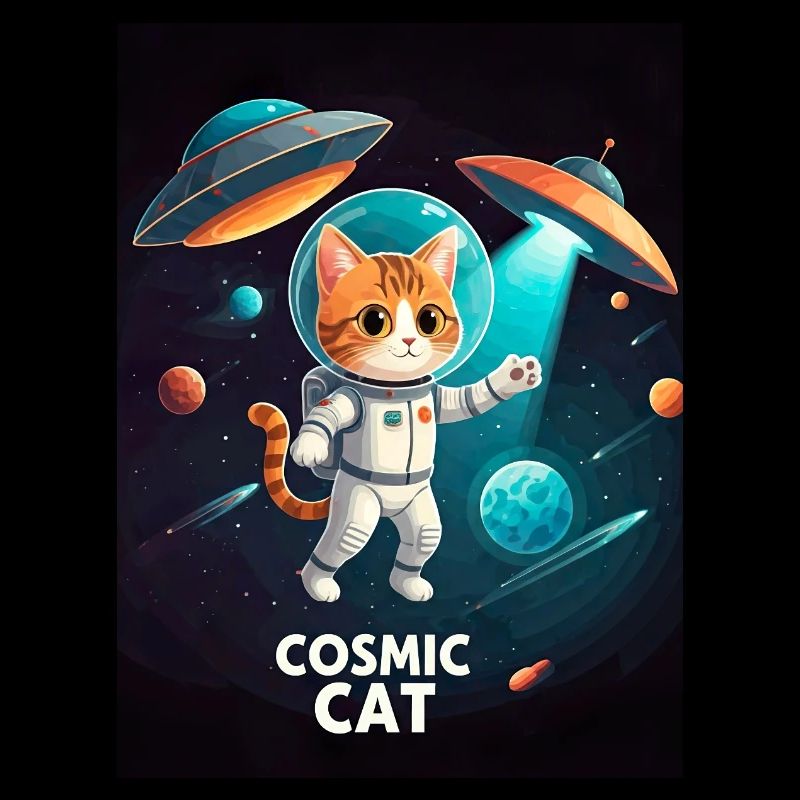 Chat cosmique – Chat astronaute de l’espace