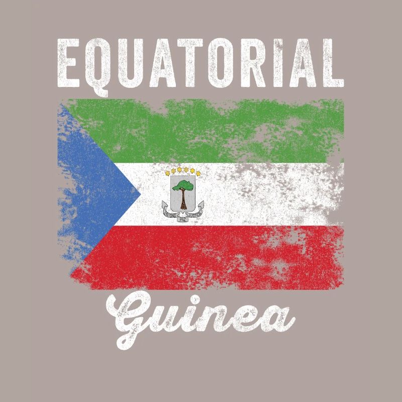 Equatorial Guinea Flag Distressed