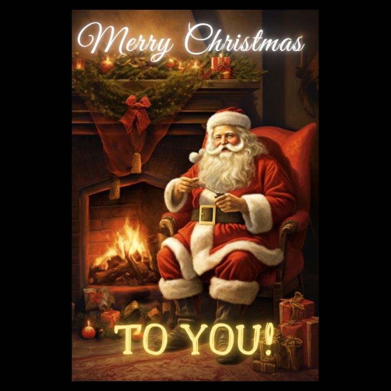 Frohe Weihnachten vom Weihnachtsmann