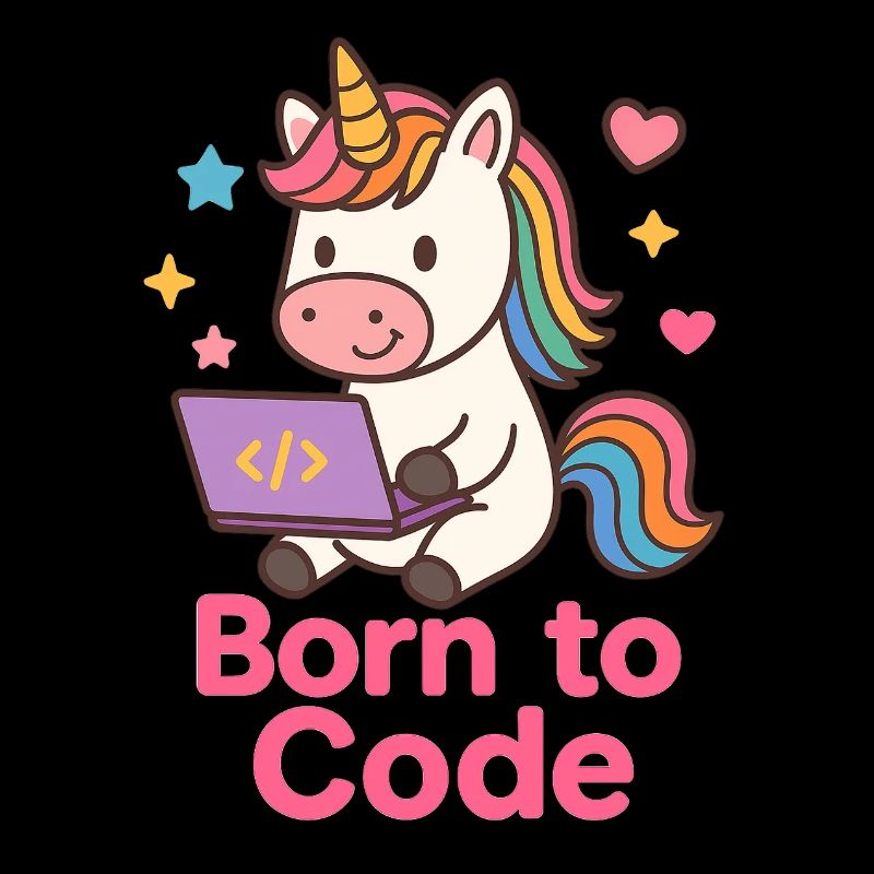 programmierendes Einhorn