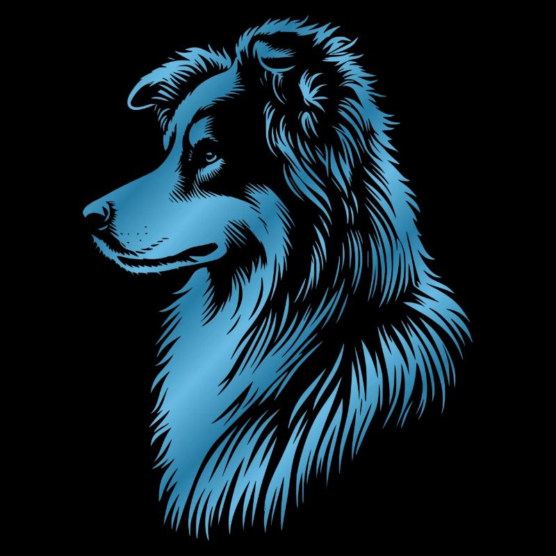 Herding dog blue